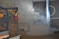 Ensimmäisenä finaaliotteluihin saapui 50 kg sarjan Elias Salmela, Lapin Lukko.