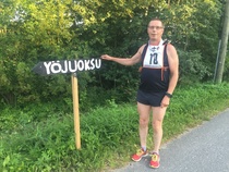 Terokin harrastaa yöjuoksuja. Kuva: M.Takala