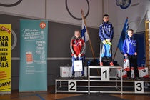 42 kg, sarjaisäntä Keskimaa: 1. Tino Ojala, Helsingin Haka; 2. Eemeli Rautanen, Viialan Pyry; 3. Juho Takamaa Ilmajoen Kisailijat.